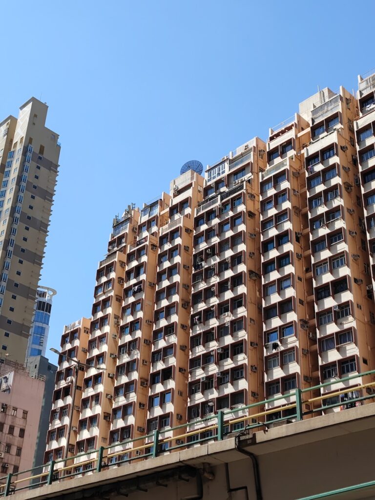 a tall building with many windows